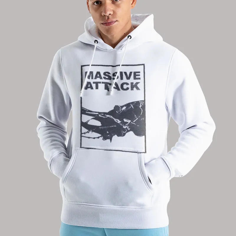 Unisex Hoodie White Attack Mezzanine Massive Attack T Shirt