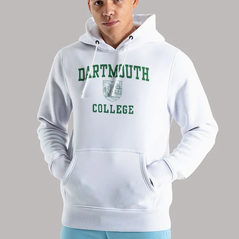 Unisex Hoodie White College University Dartmouth Sweatshirt