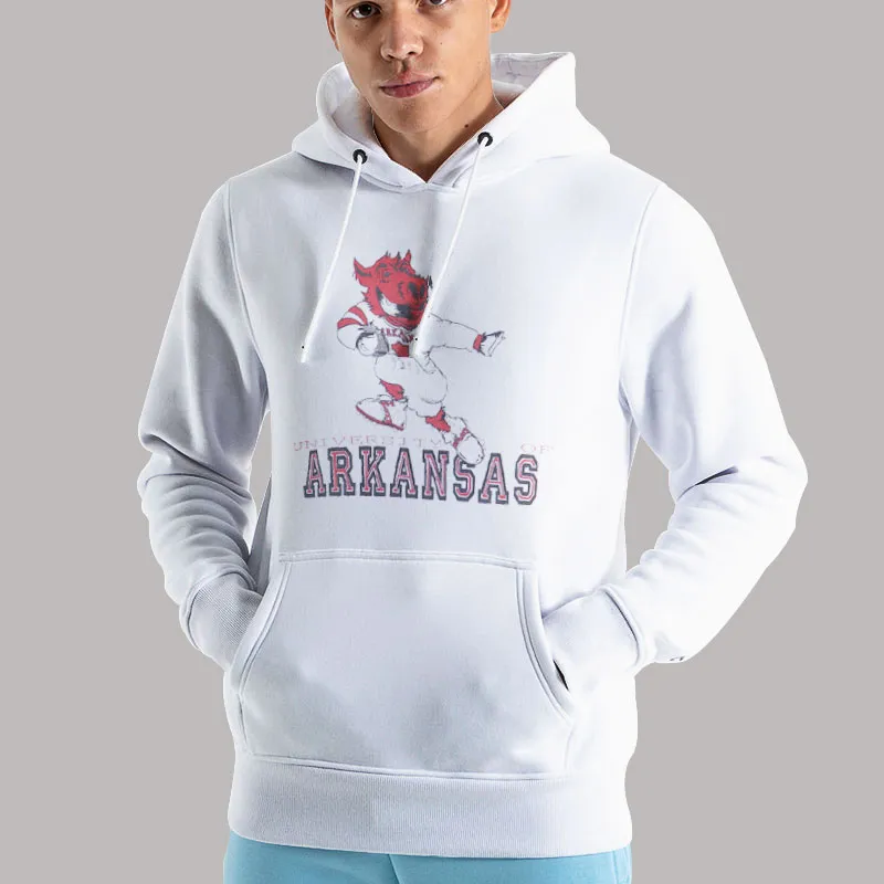 Unisex Hoodie White Gameday Couture Arkansas Razorback Sweatshirt