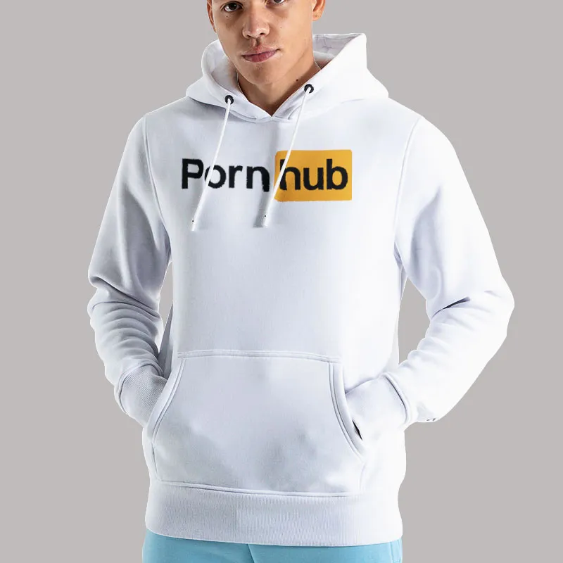 Unisex Hoodie White Hub Merch Pornhub Sweatshirt