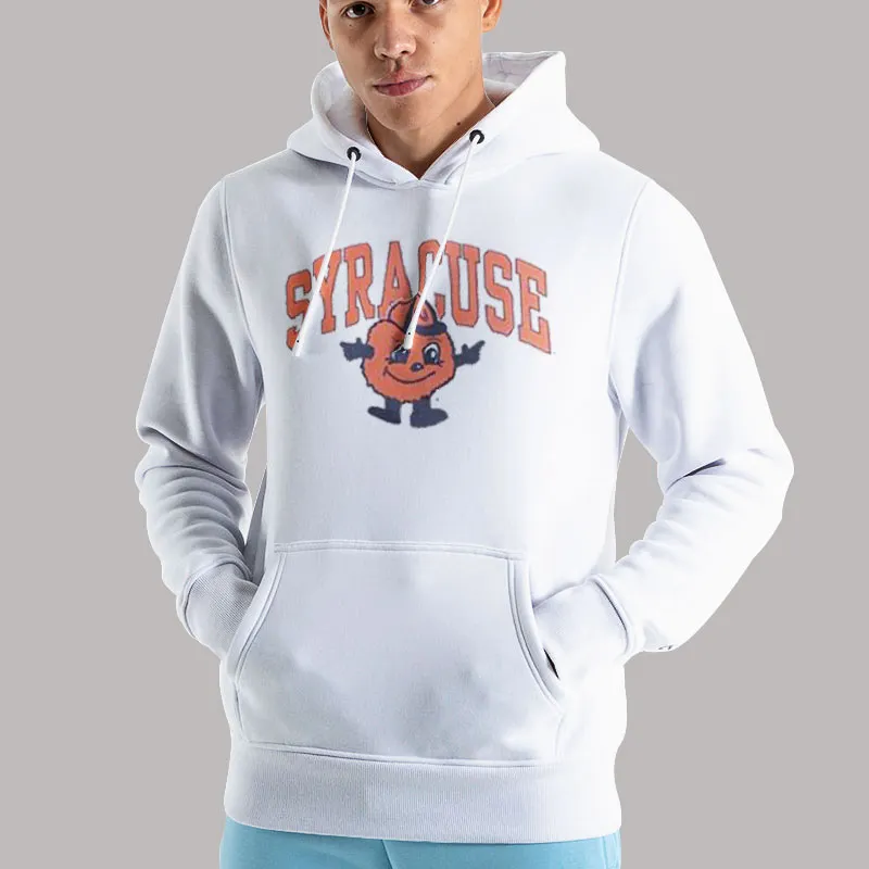 Unisex Hoodie White Syracuse Orangemen Vintage Syracuse Sweatshirt