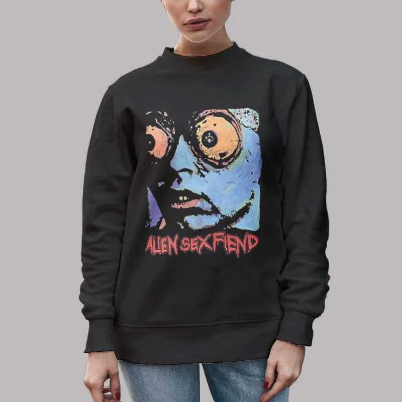 Unisex Sweatshirt Black Acid Bath Alien Sex Fiend T Shirt