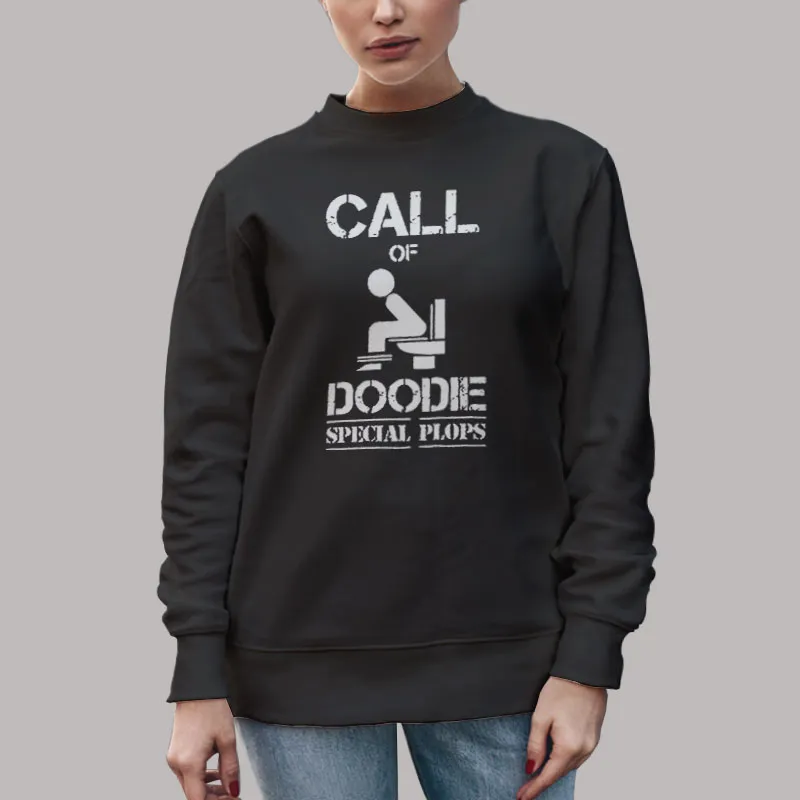 Unisex Sweatshirt Black Call Of Doodie Special Plops Duty T Shirt, Sweatshirt And Hoodie
