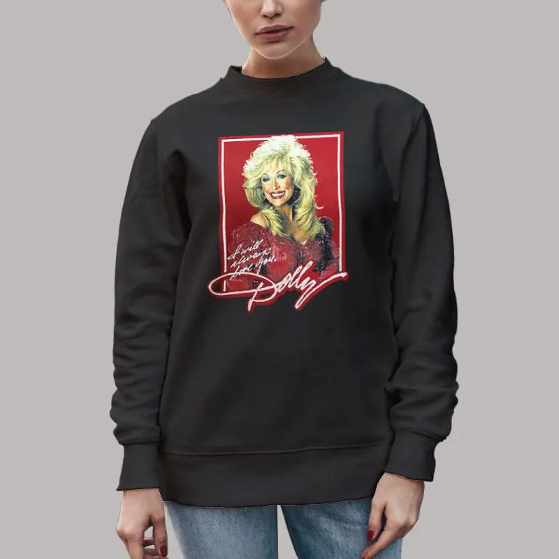 Unisex Sweatshirt Black Dolly Parton Vintage Signature T Shirt, Sweatshirt And Hoodie