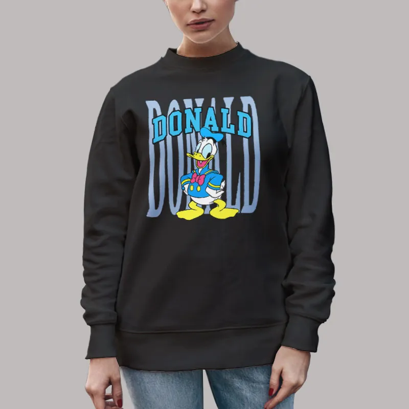 Unisex Sweatshirt Black Donald Duck Cartoon T Shirt, Sweatshirt And Hoodie