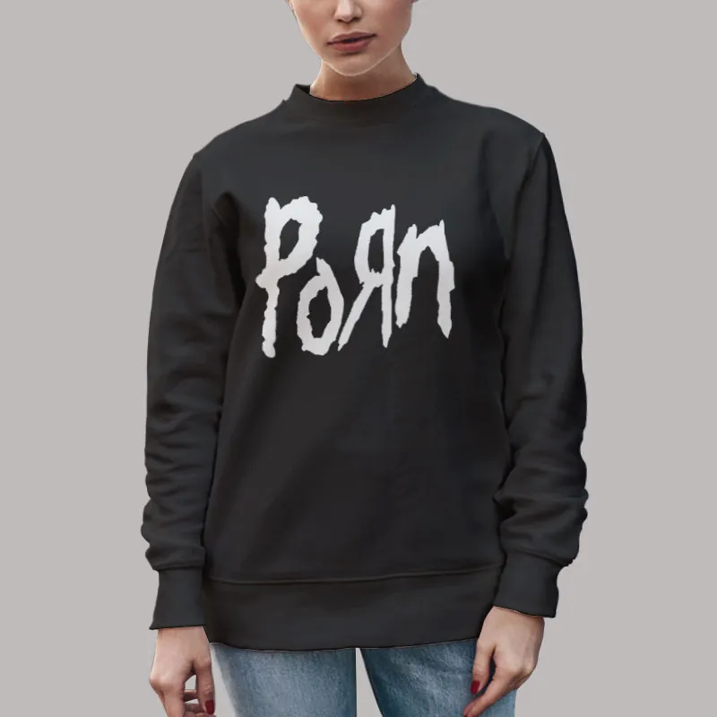 Unisex Sweatshirt Black Funny Korn Logo Parody T Shirt, Sweatshirt And Hoodie