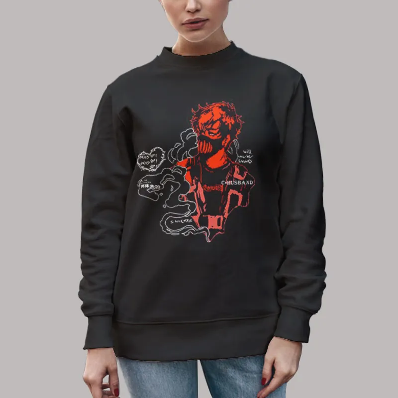 Unisex Sweatshirt Black Japanese Anime Corpse Husband Hoodie