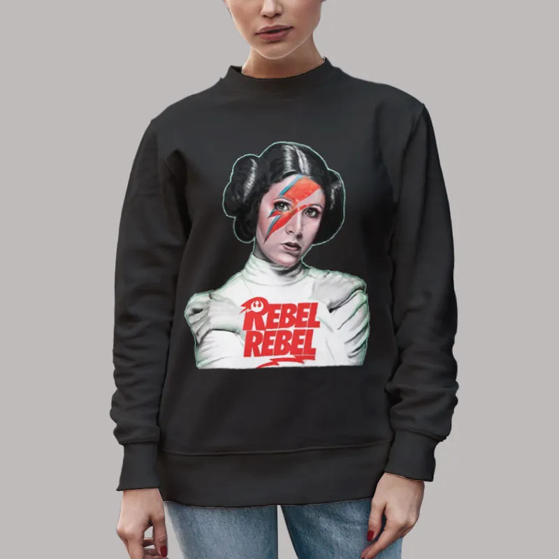 Unisex Sweatshirt Black Star Wars Princess Leia Rebel T Shirt