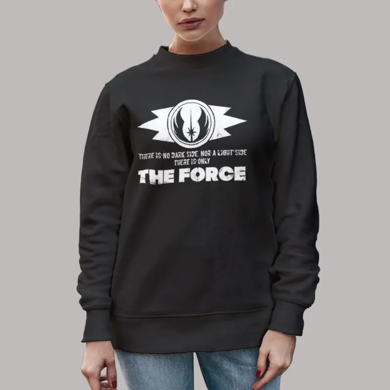 Unisex Sweatshirt Black Star Wars the Force Grey Jedi Code Shirt