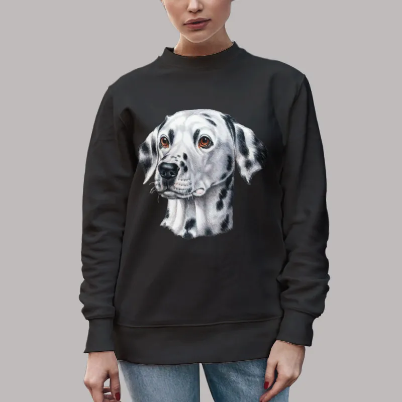 Unisex Sweatshirt Black The Dog Face Lily Dalmatian T Shirt