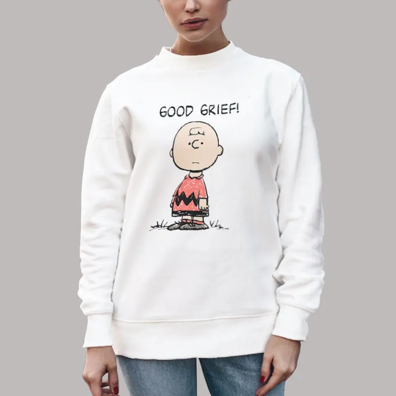 Unisex Sweatshirt White Charlie Brown Good Grief T Shirt, Sweatshirt And Hoodie