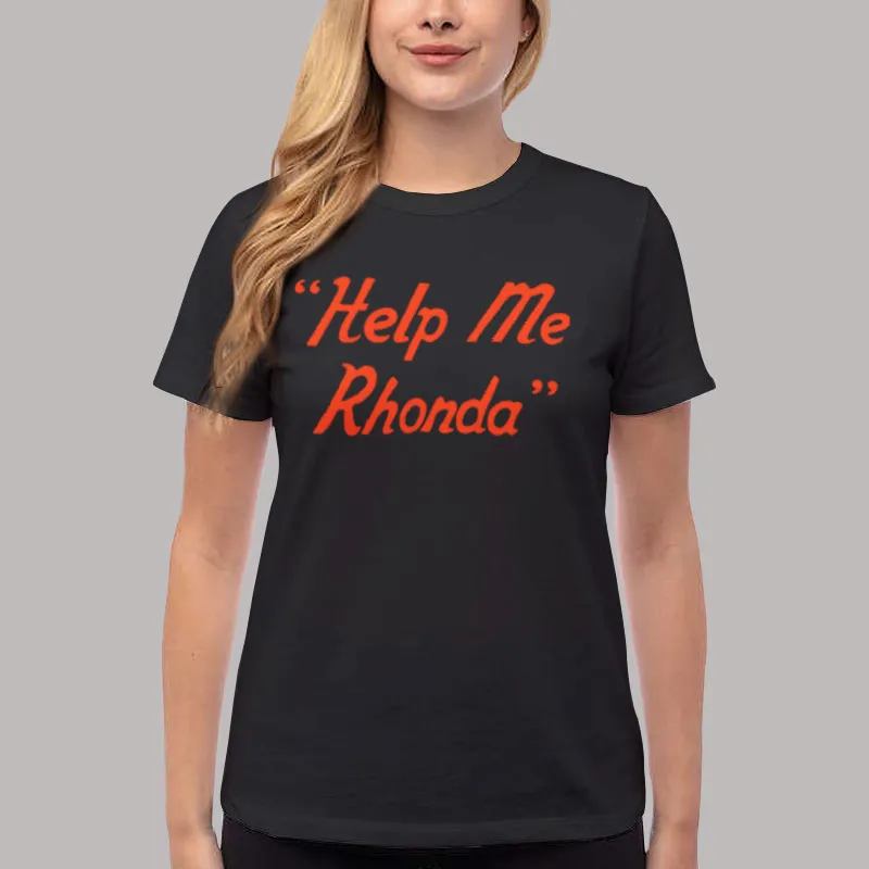 Women T Shirt Black Brian Wilson 1979 Help Me Rhonda Shirt
