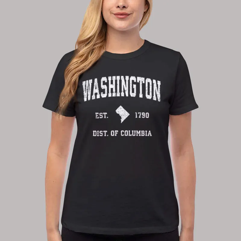 Women T Shirt Black Spencer Reid Washington Dc Sweatshirt