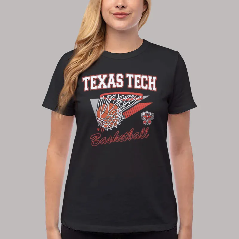 Women T Shirt Black Team Basketball Texas Tech Sweatshirt