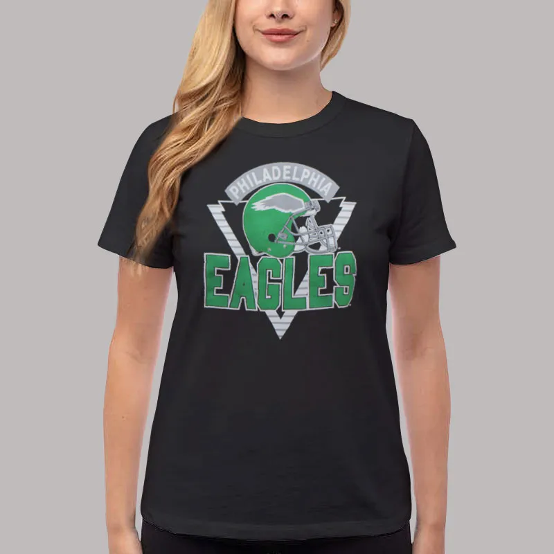 Women T Shirt Black The Philadelphia Vintage Eagles Sweatshirt