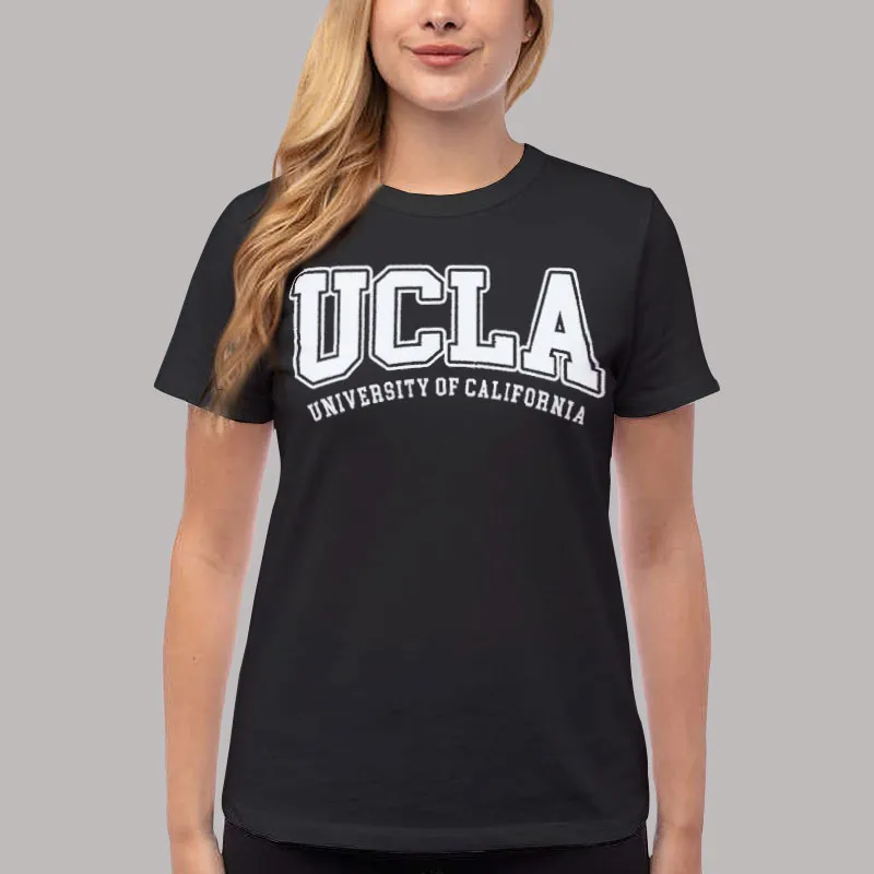 Women T Shirt Black University Of California Vintage Ucla Hoodie