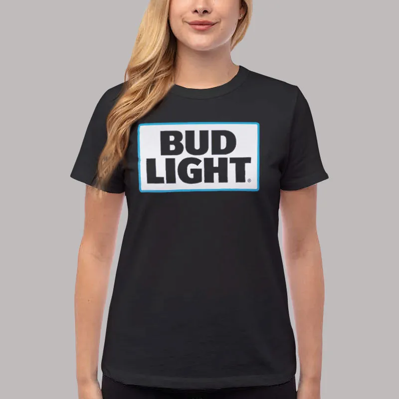 Women T Shirt Black Vintage Budweiser Bud Light Sweatshirt