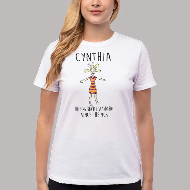 Women T Shirt White Cynthia Rugrats Defying Beauty Standards T Shirt, Sweatshirt And Hoodie