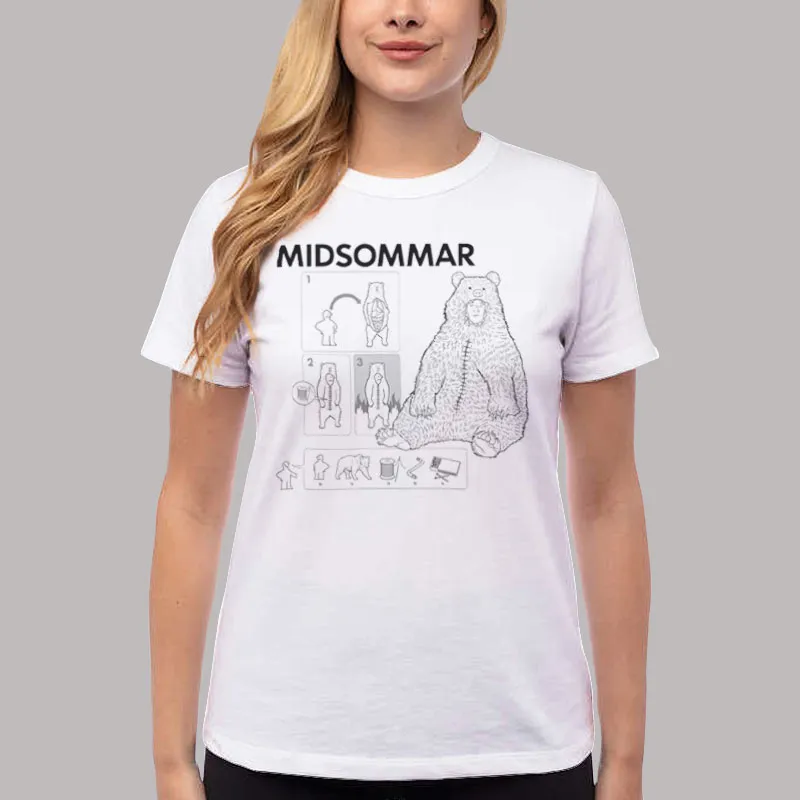 Women T Shirt White Sacrifice Festival Horror Midsommar Shirt