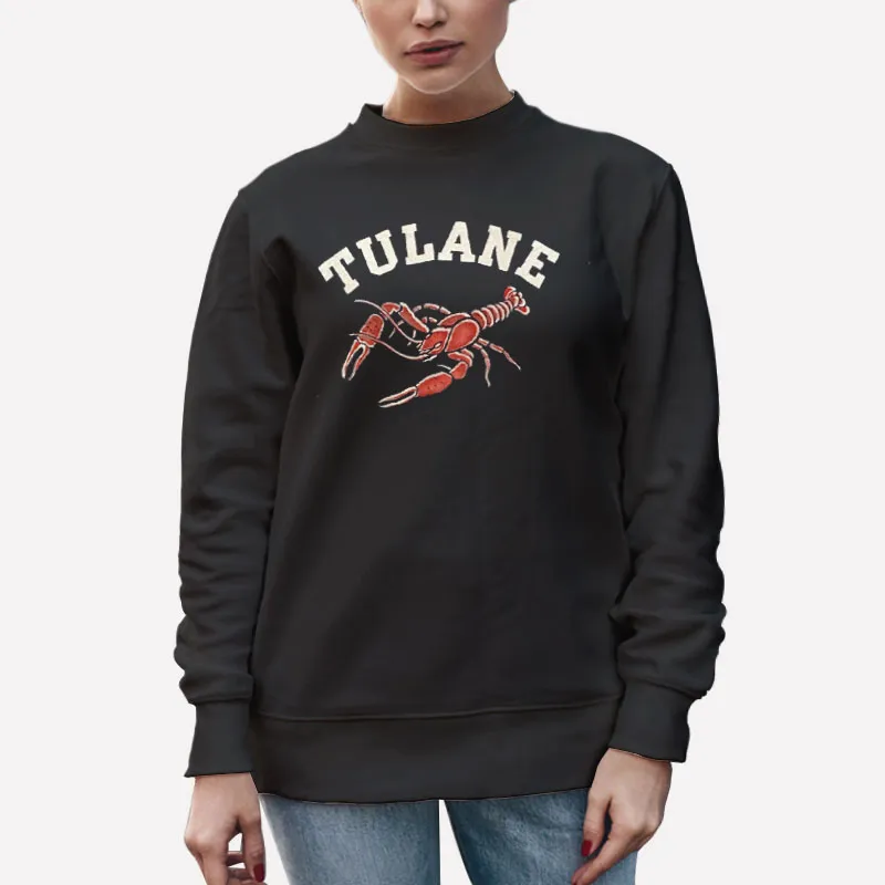 1970s University Crab Lobster Flock Tulane Sweatshirt