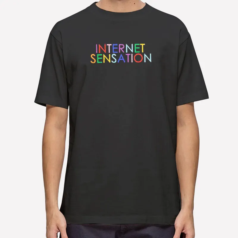 Mens T Shirt Black Gaylord Internet Sensation Rainbow Hoodie