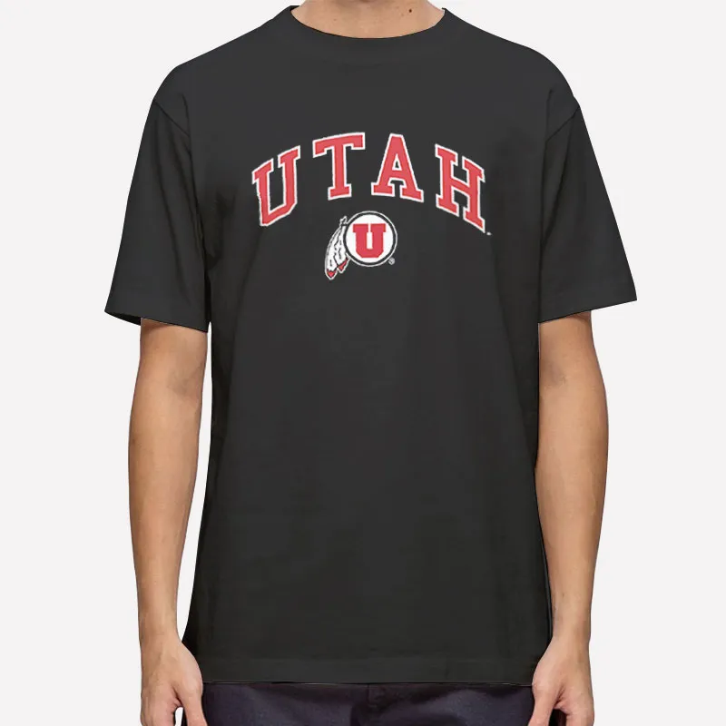 Mens T Shirt Black Utes Ncaa University Of Utah Sweatshirt