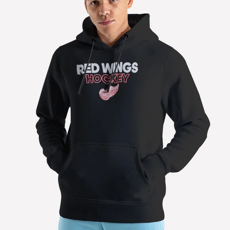 Unisex Hoodie Black Henrik Zetterberg Detroit Red Wings Sweatshirt