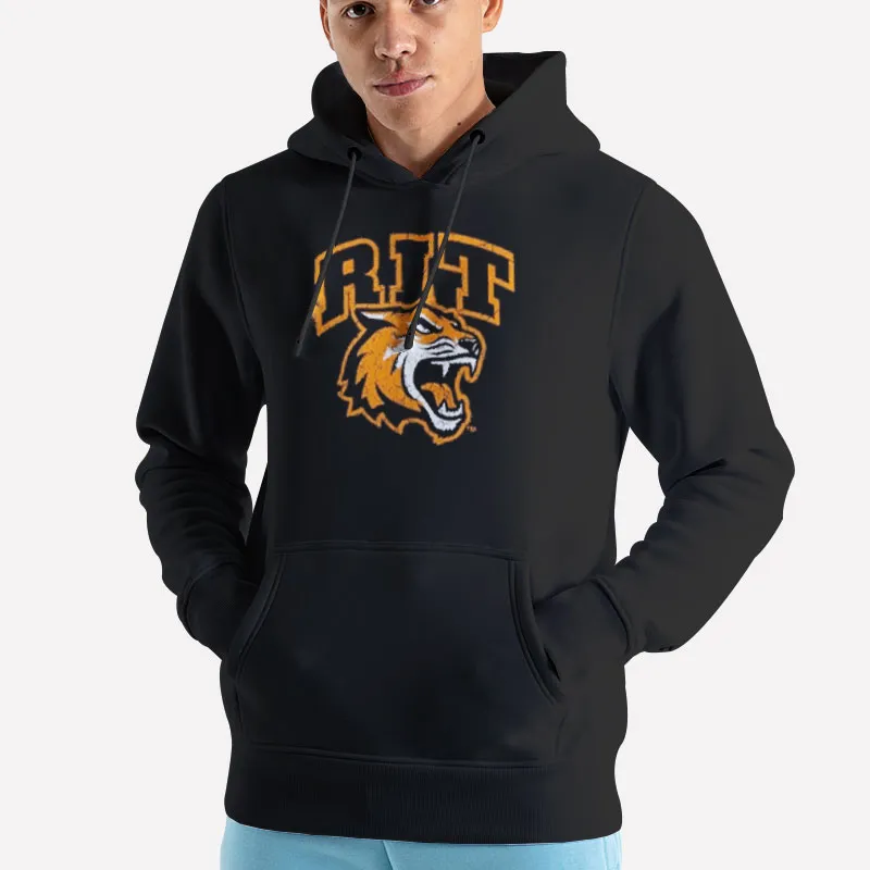Unisex Hoodie Black Rochester Institute Of Technology Freshman Rit Tigers Sweatshirt