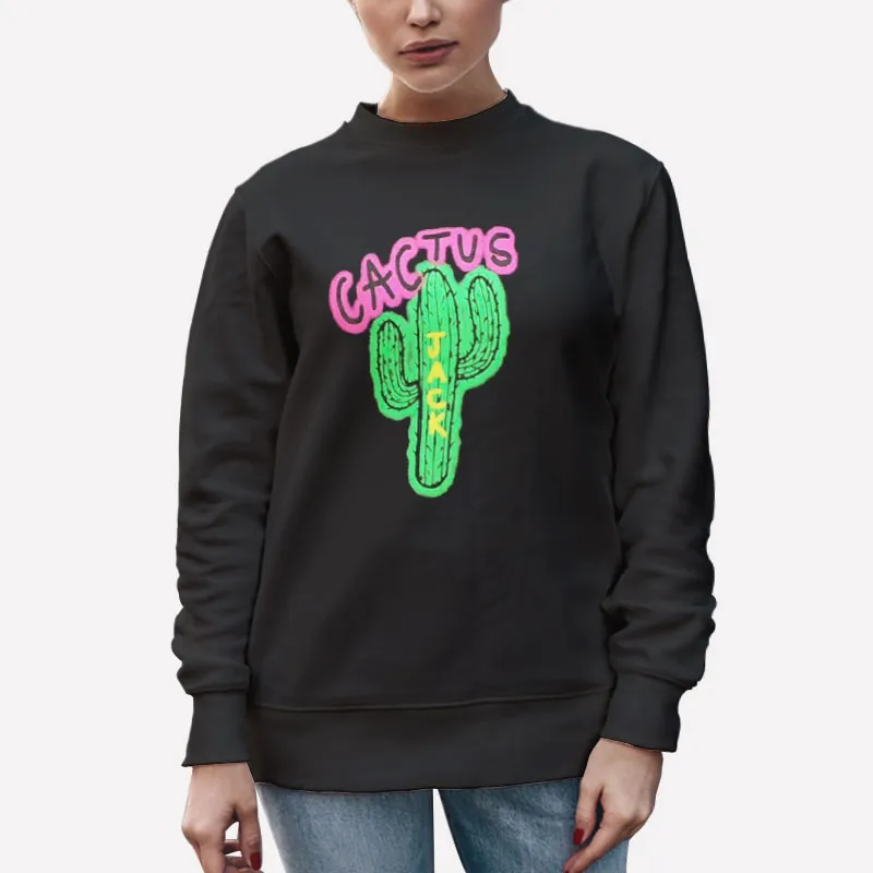 Unisex Sweatshirt Black The Highest Jack Travis Scott Cactus Shirt