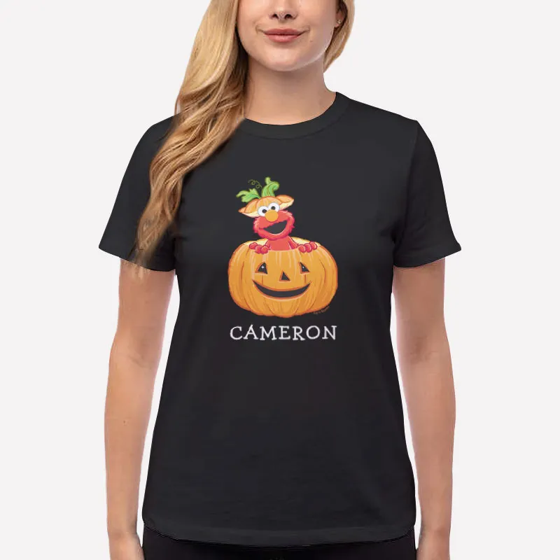 Elmo Halloween Jack O Lantern Baby T Shirt