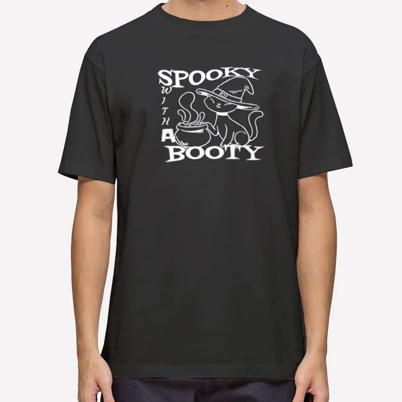 Mens T Shirt Black A Perfect Halloween Gift,spooky With A Booty T Shirt