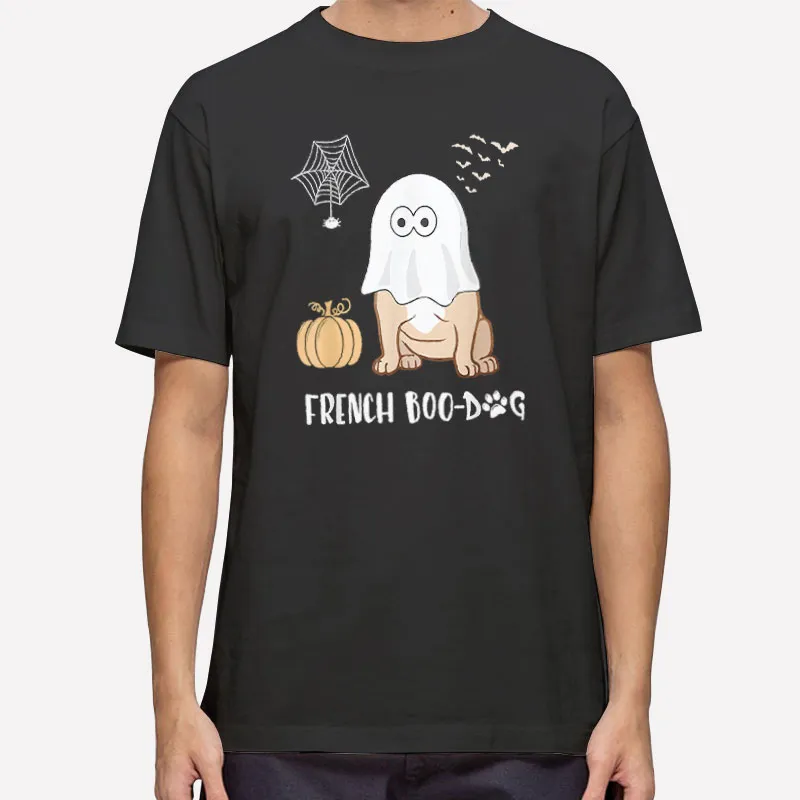 Mens T Shirt Black French Bulldog Halloween Cute Boo Dog Gift T Shirt