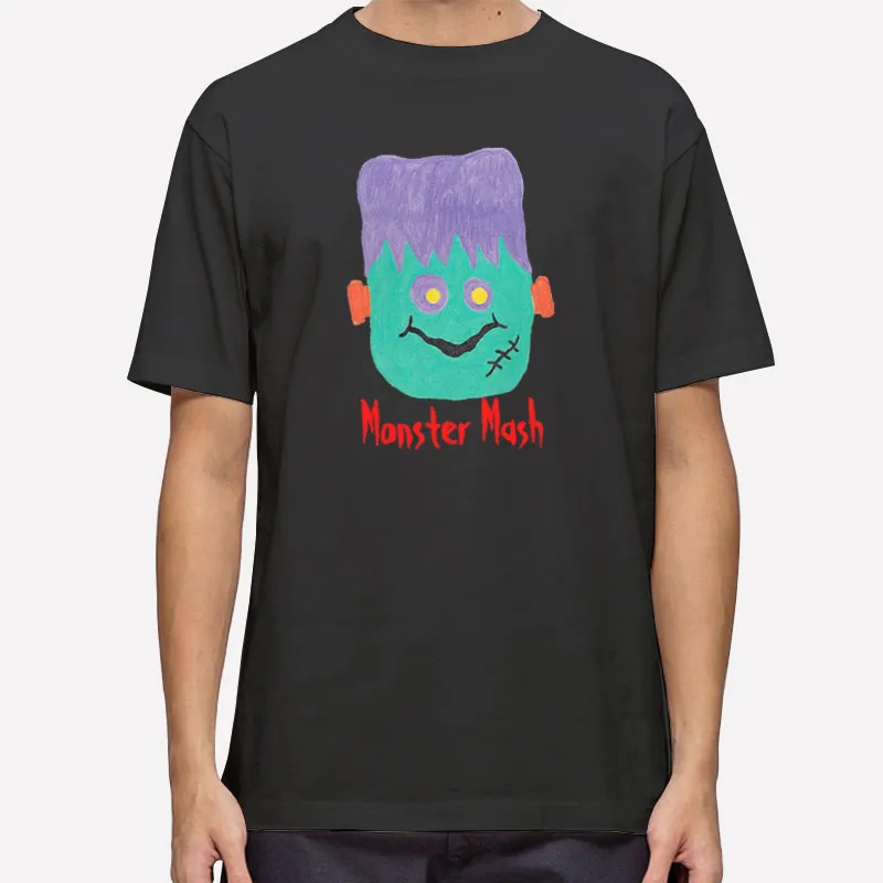 Mens T Shirt Black Monster Mash Customizable Halloween T Shirt