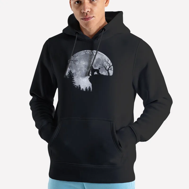 Unisex Hoodie Black Halloween Poodle And Moon Lover T Shirt