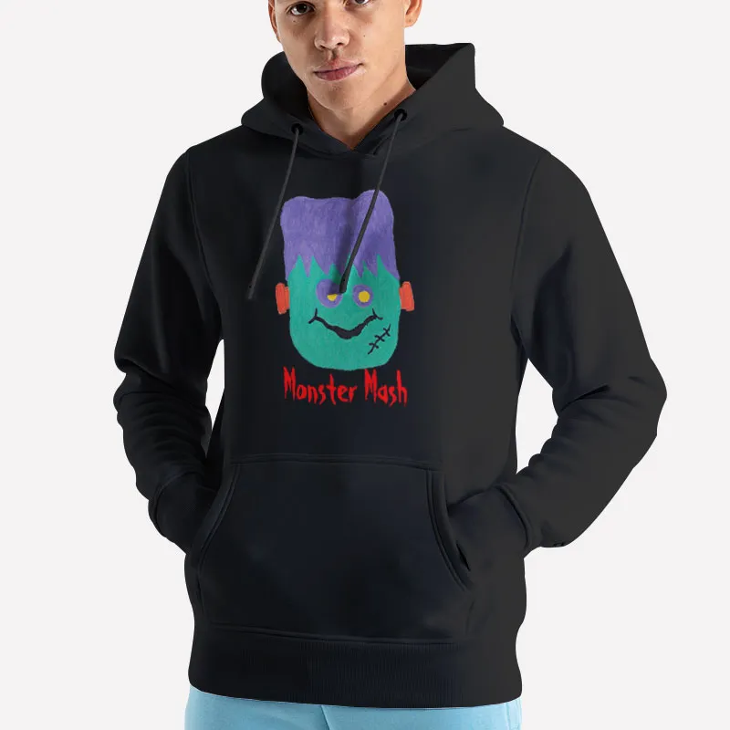 Unisex Hoodie Black Monster Mash Customizable Halloween T Shirt