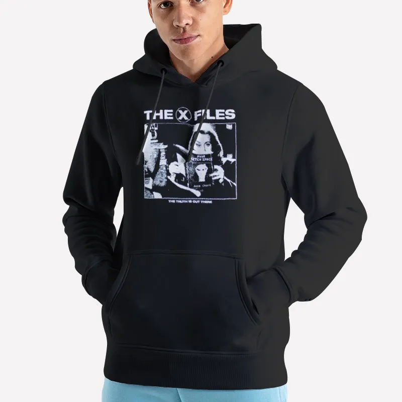 Unisex Hoodie Black X Files From Outer Space Shirt