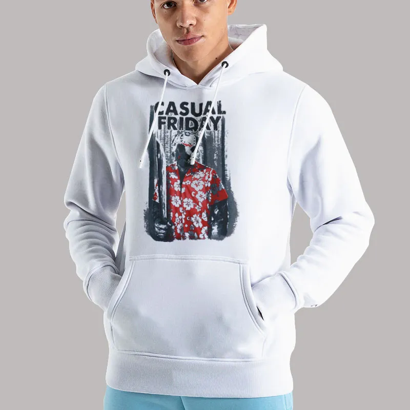 Unisex Hoodie White Friday The 13th Jason Casual Friday T Shirt