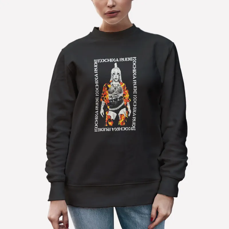Unisex Sweatshirt Black Kochina Rude Flaming Shirt