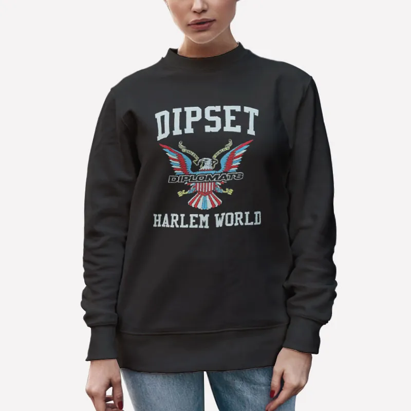 Unisex Sweatshirt Black Vintage Dipset Stars Immunity Shirt