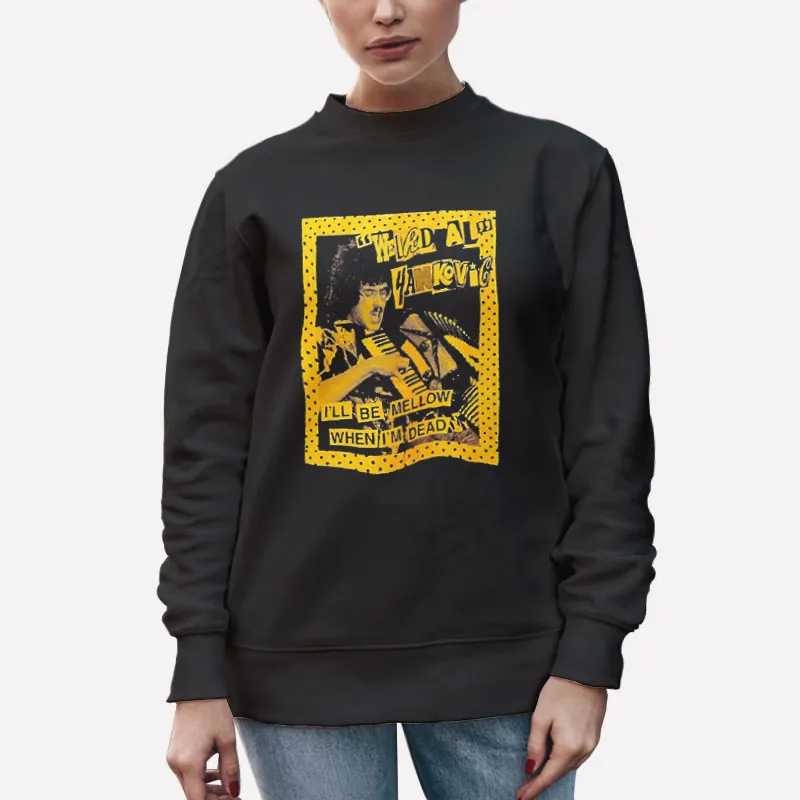 Unisex Sweatshirt Black Vintage Inspired Weird Al Shirt