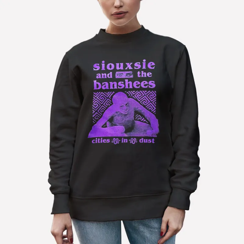 Unisex Sweatshirt Black Vintage Siouxsie Shirt
