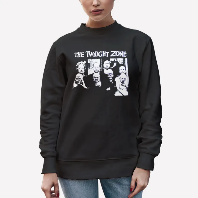 Unisex Sweatshirt Black Vintage Twilight Zone T Shirt