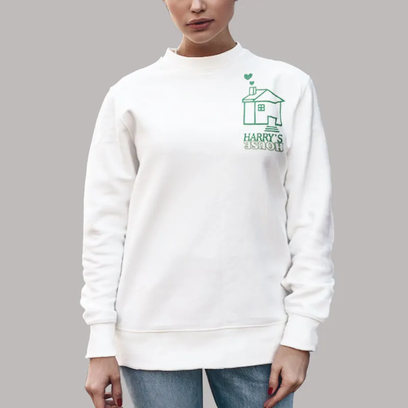 Unisex Sweatshirt White Harry's House Track List Album Merch 2 Side Sweatshirt