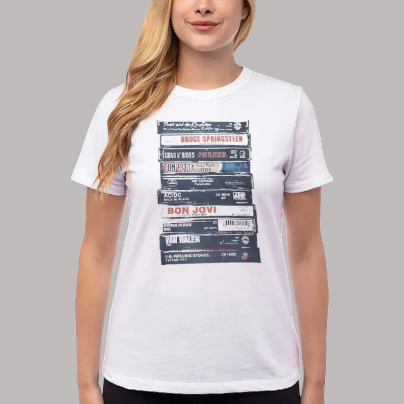 Vintage Rock Cassettes Band Shirt