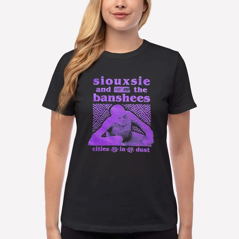 Women T Shirt Black Vintage Siouxsie Shirt