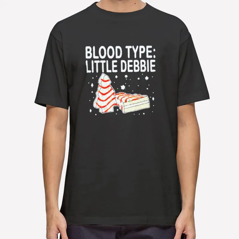 Blood Type Little Debbie Christmas Tree Shirt