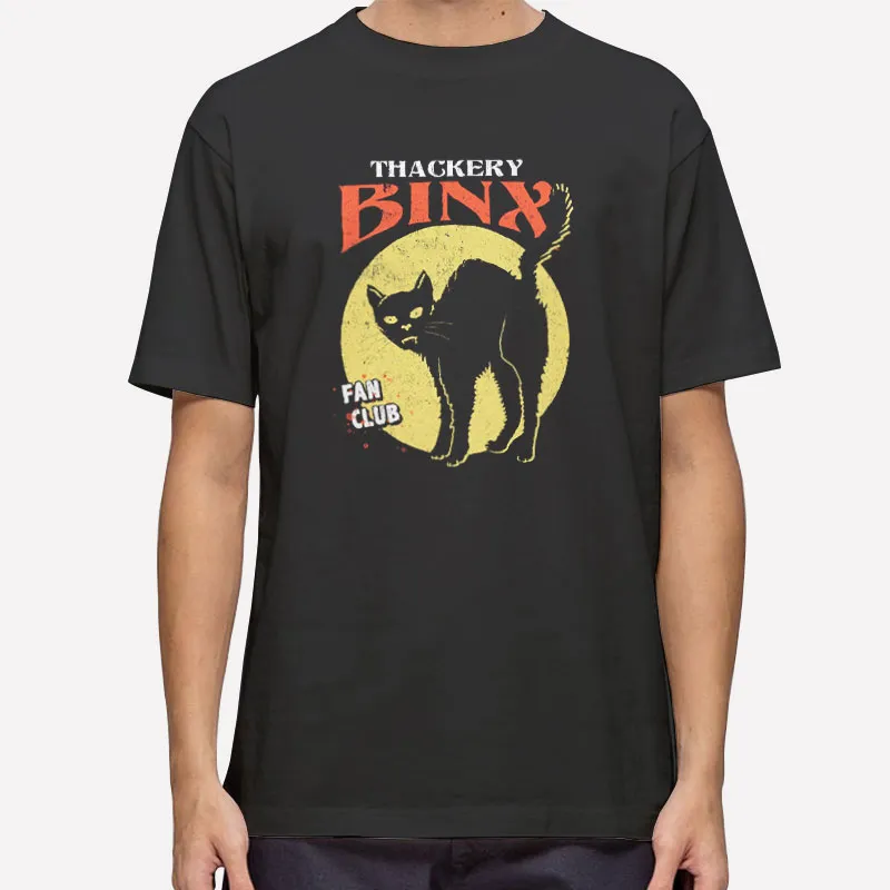 Hocus Pocus Black Cat Fan Club Halloween Thackery Binx Shirt