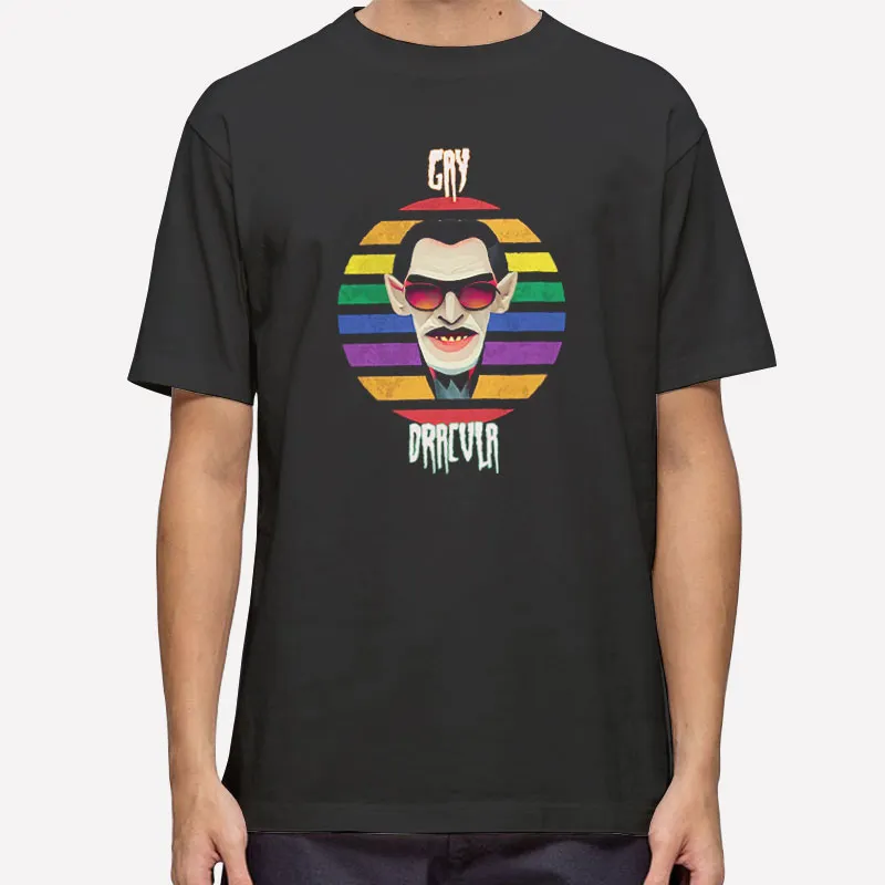 Lgbtq Bite With Pride Gay Dracula Shirt