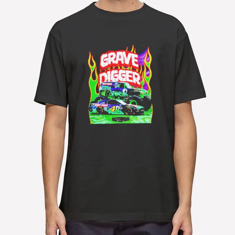 Monster Truck Racing Kevin Harvick Grave Digger Shirt