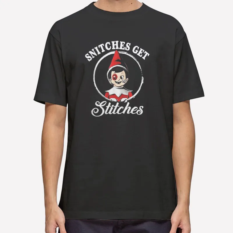 Snitches Get Stitches Elf Xmas Shirt